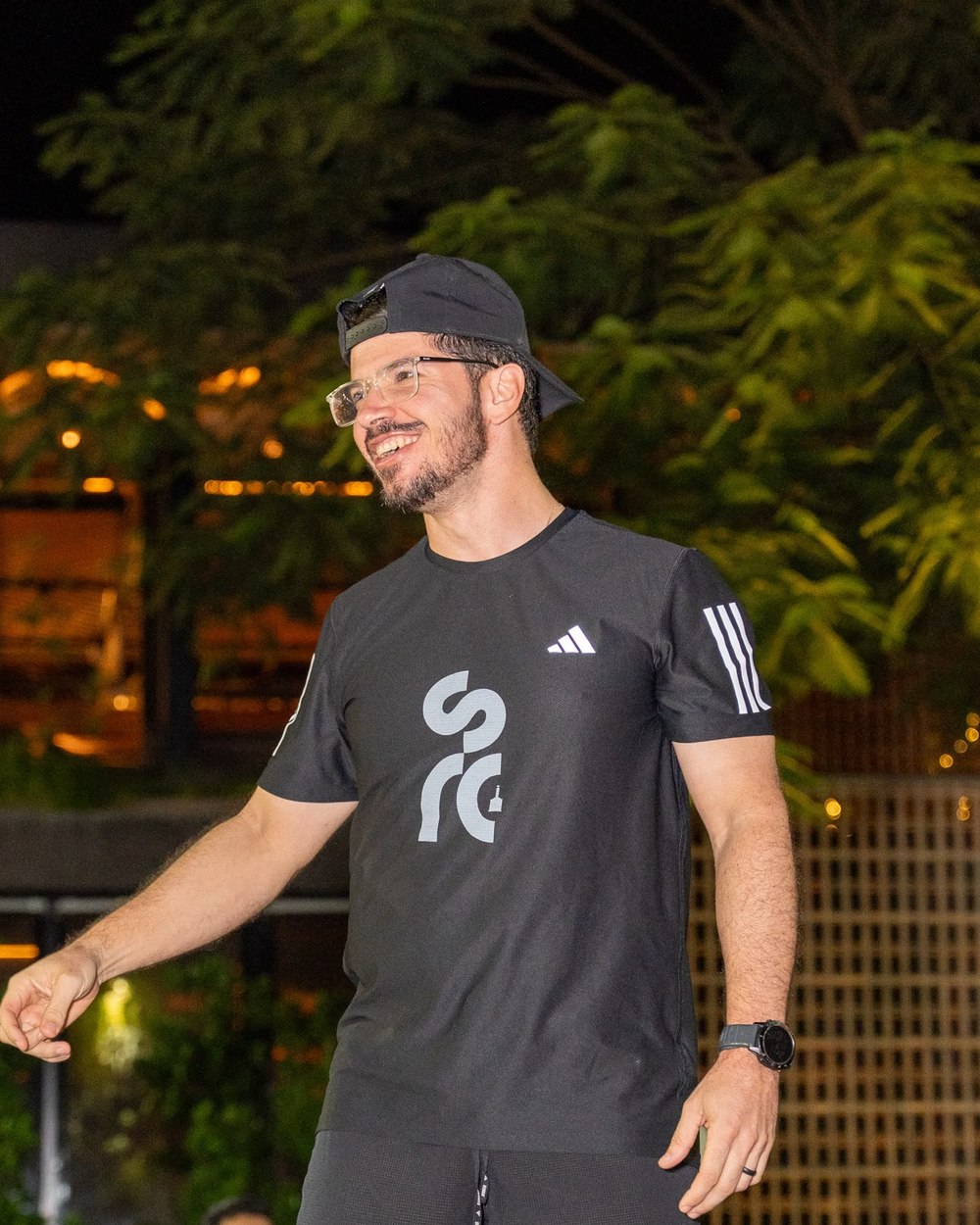 Milton Núñez at a Santiago Running Club run